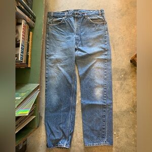 VTG Levi Strauss & Co. 505 jeans orange tab brown label